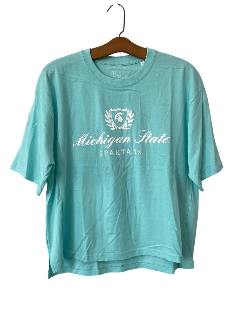 Royce Apparel Pressbox Graphic Tee Medium Crewneck Michigan State Spartans NEW